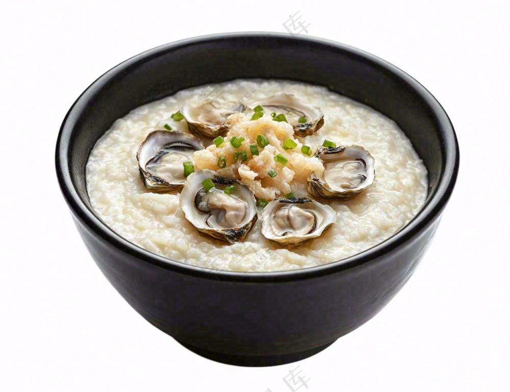 海鲜粥生蚝摄影图免抠
