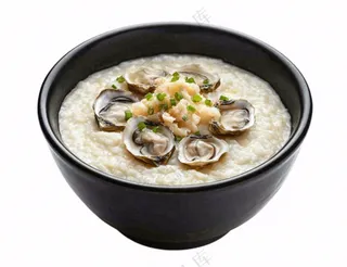 海鲜粥生蚝摄影图免抠