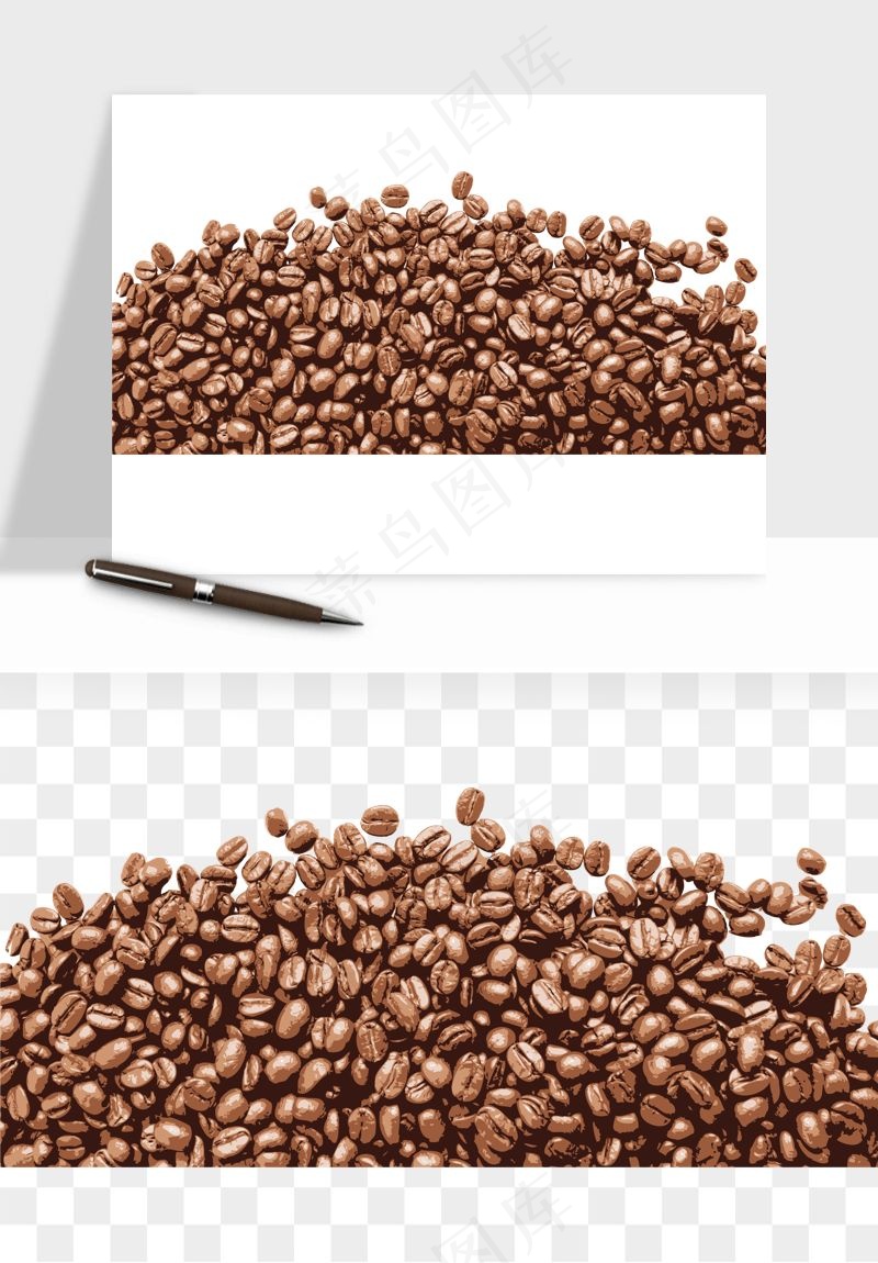咖啡豆png免抠