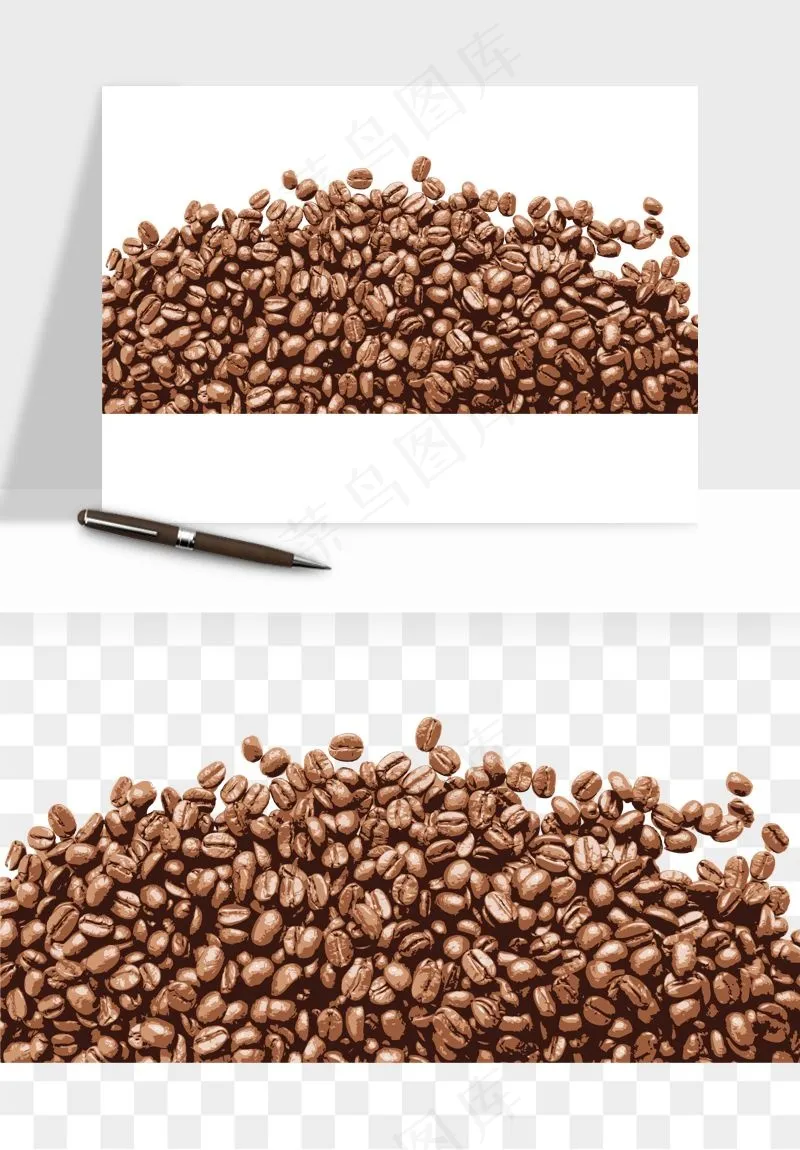 咖啡豆png免抠