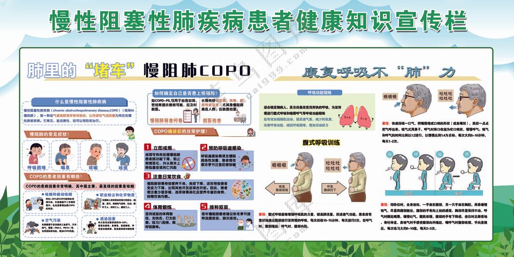 慢阻肺健康教育宣传栏