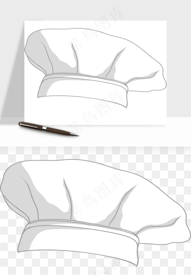 卡通厨师帽子png免抠
