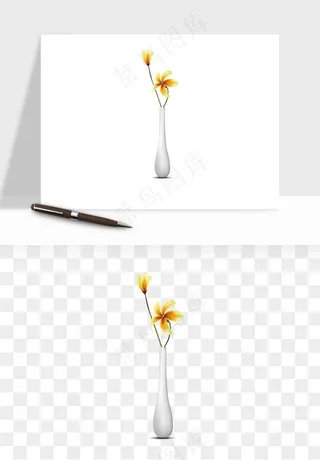 花瓶摆件花艺png免抠图