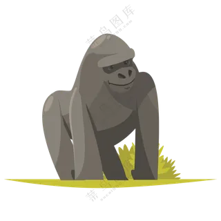 卡通动物黑猩猩