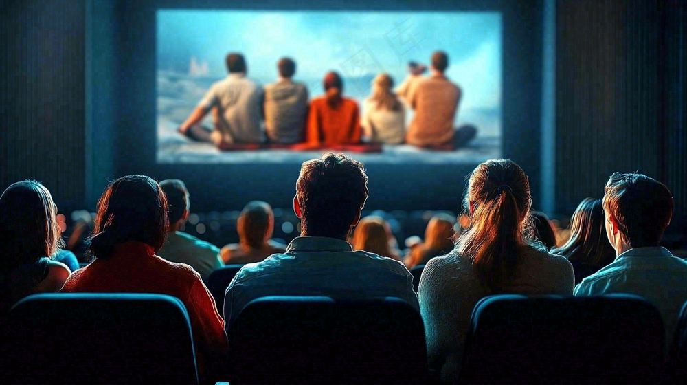 电影院观影的人观众摄影图