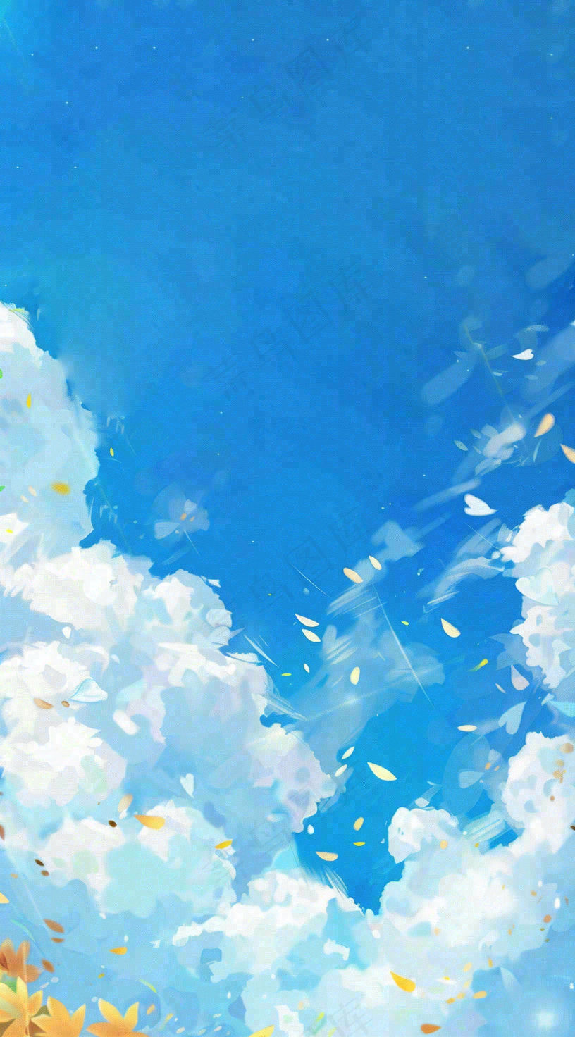 学生毕业季考试青春插画背景