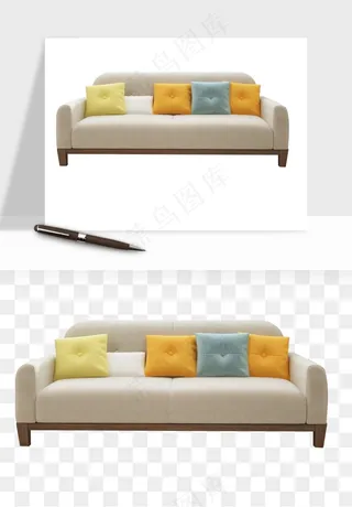 现代沙发家具png免抠