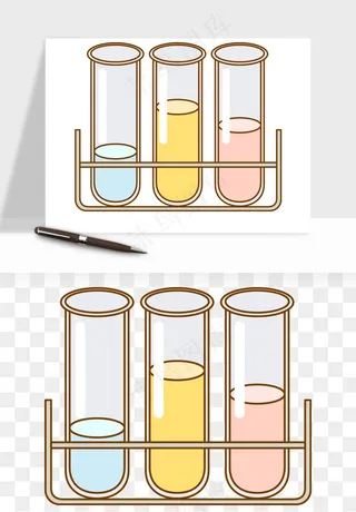 卡通化学实验设备器材png免抠图
