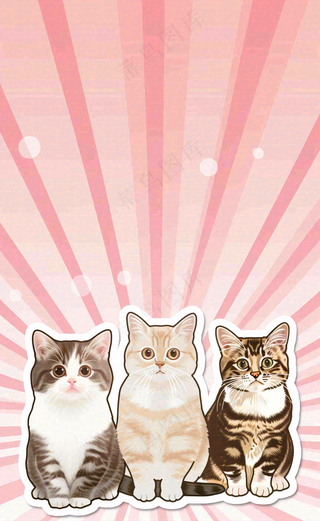 宠物常识宠物攻略猫狗卡通插画背景