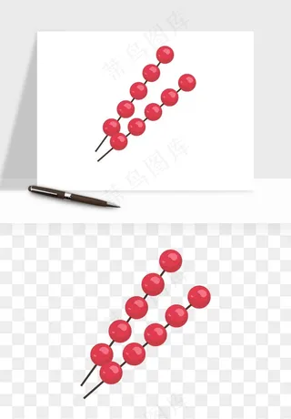 冰糖葫芦png免抠