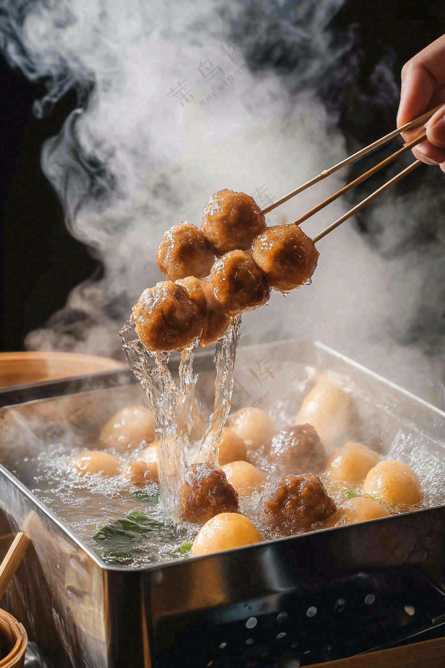 美味关东煮清汤麻辣烫美食摄影图