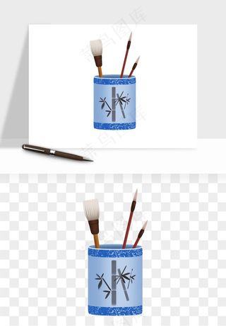 笔墨纸砚文房四宝png免抠