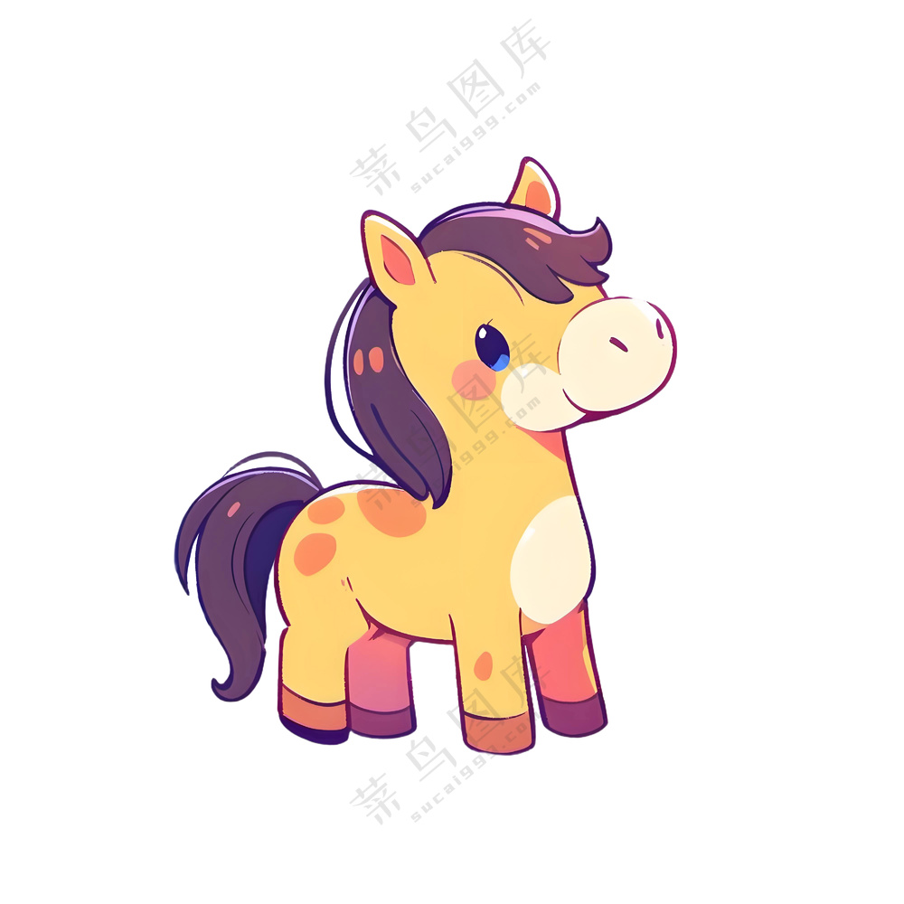 小马卡通图案