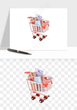 购物车购物篮png免抠图
