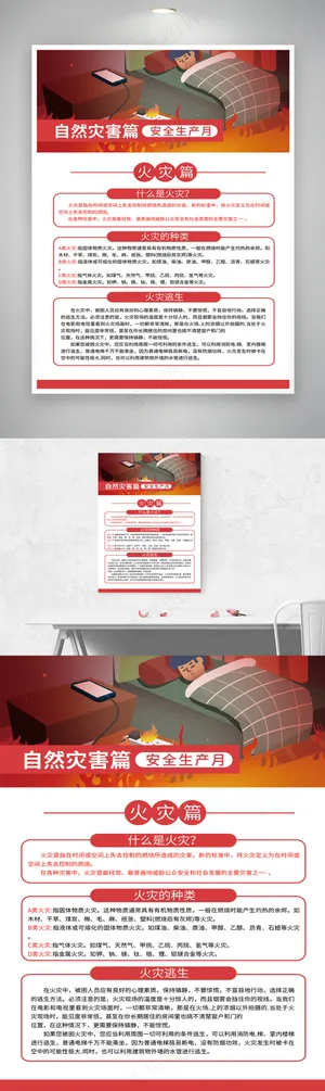 防灾减灾安全生产四件套套图系列二