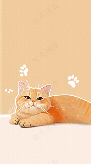 宠物常识宠物攻略猫狗卡通插画背景