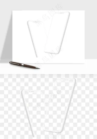 手机样机边框元素png免抠