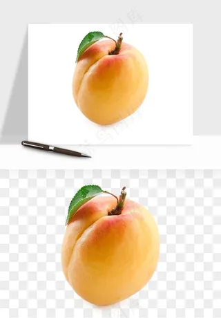 桃子油桃黄桃水果png免抠