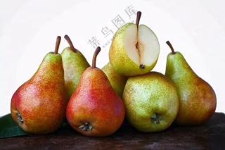 新鲜水果梨子摄影图