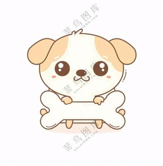 萌宠宠物小狗招牌牌匾边框免抠