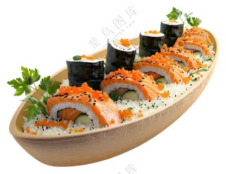 美味的寿司卷