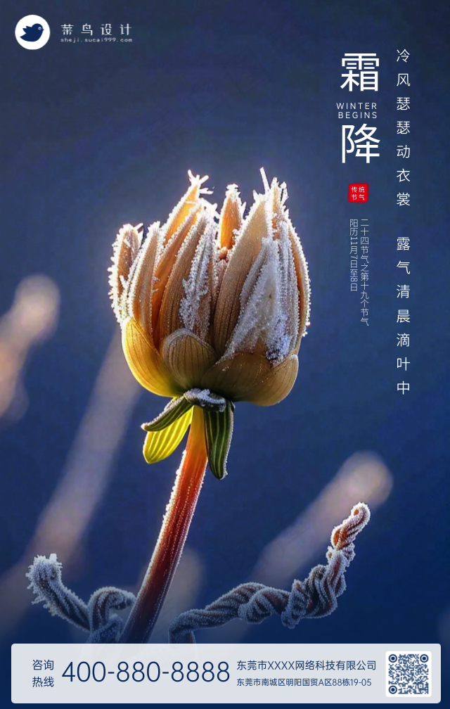 立冬手机海报