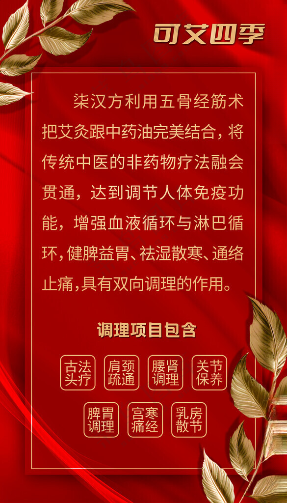 艾灸传统艾灸针灸简介海报