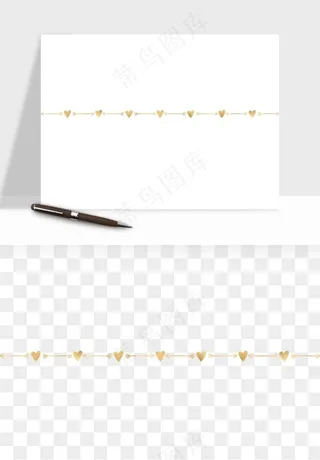 金色植物花环边框png免抠