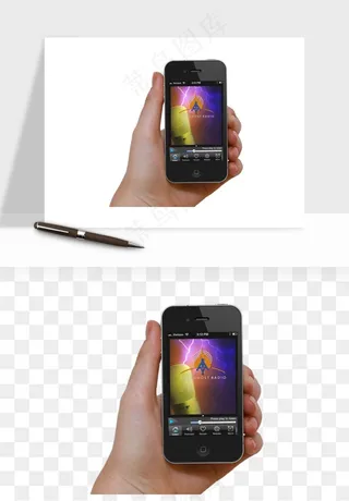 手拿手机素材png免抠
