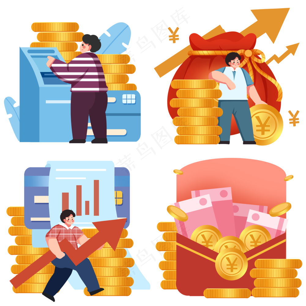 金钱金融理财商务挣钱