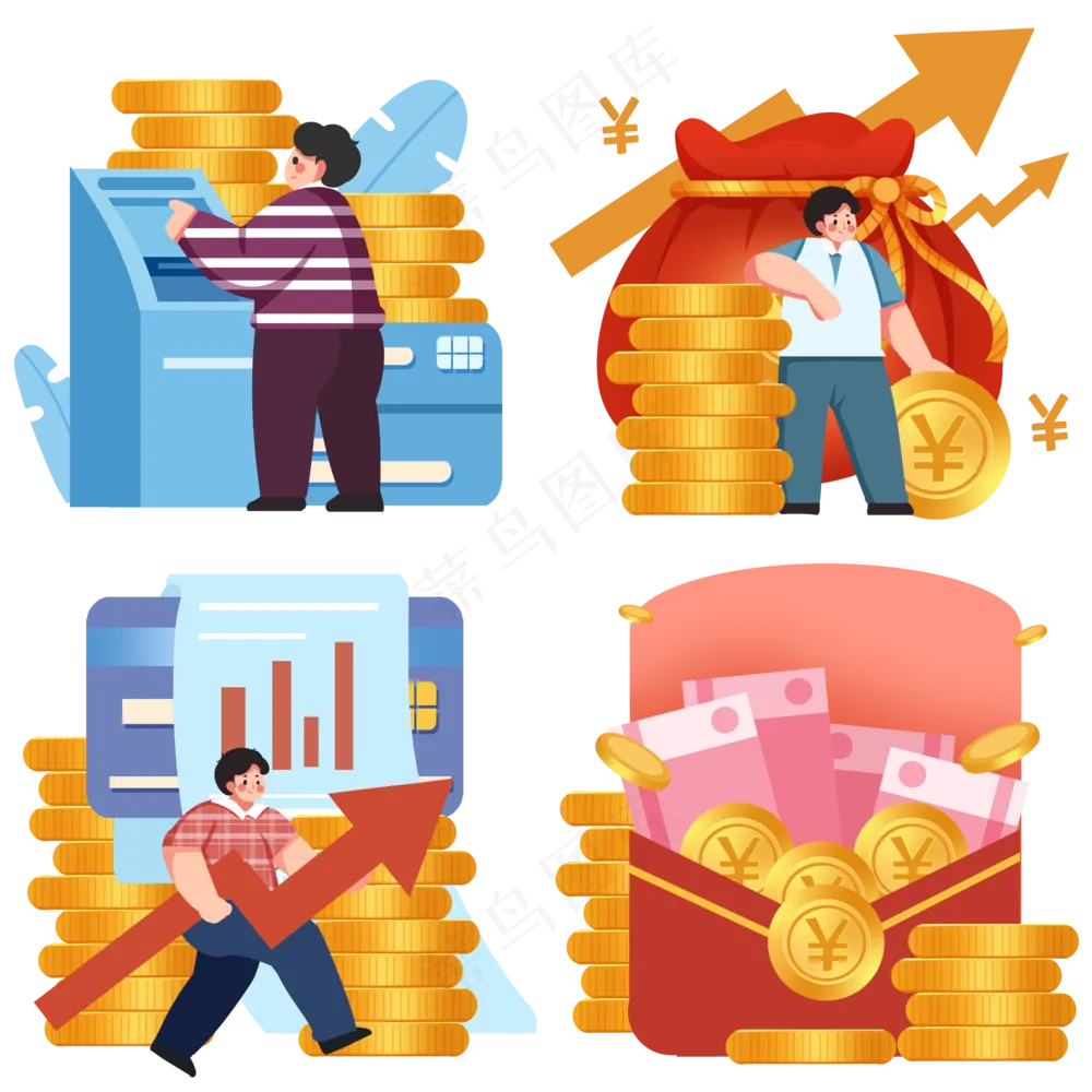 金钱金融理财商务挣钱