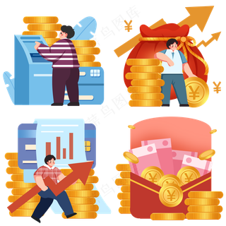 金钱金融理财商务挣钱