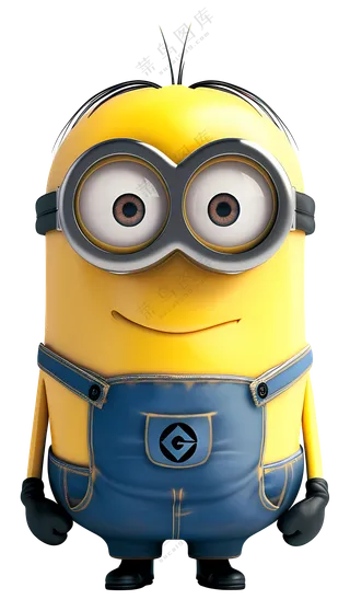 戴着护目镜的小黄人