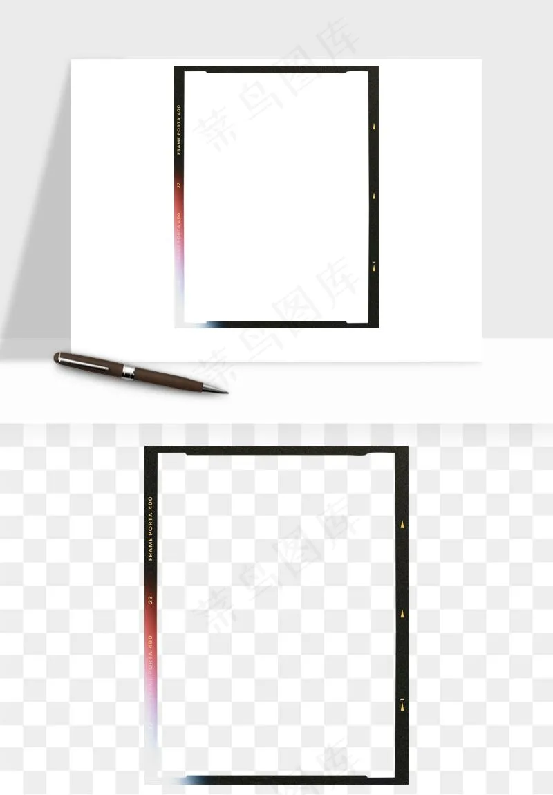 电影黑胶胶片元素png免抠