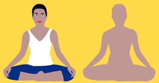 瑜伽体式  散盘坐