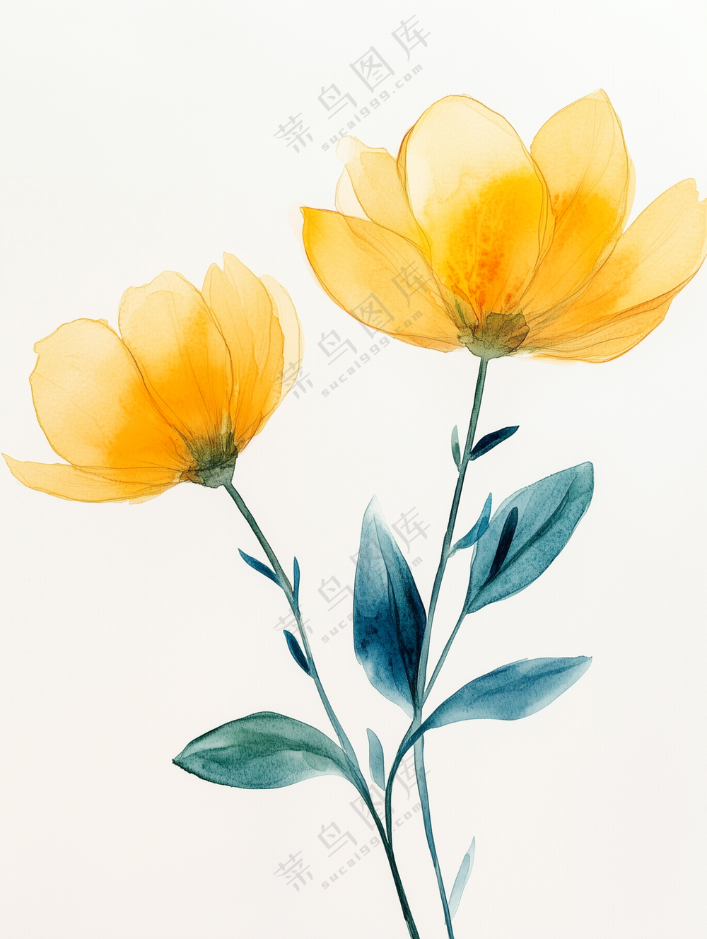 水彩花卉插画