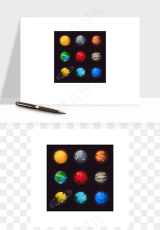 宇宙太空行星矢量png免抠