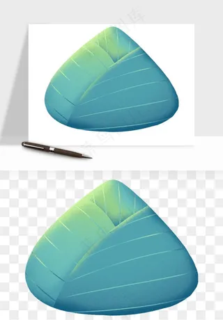 国潮粽子手绘肉粽png免抠