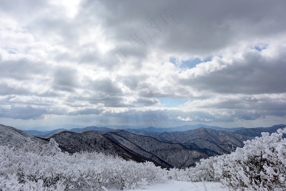 雪域云涌，山峦如海
