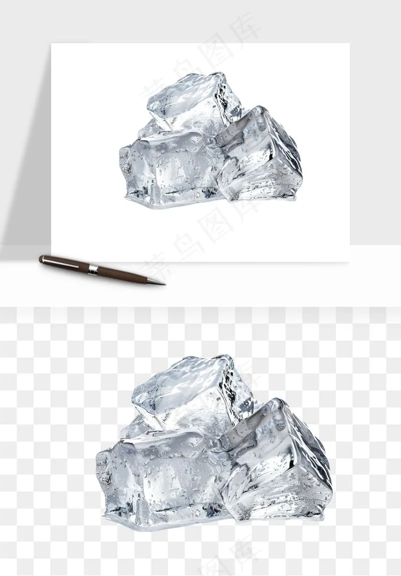 冰块清爽png免抠