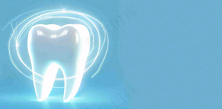 牙医牙科牙齿清洁美白插画背景