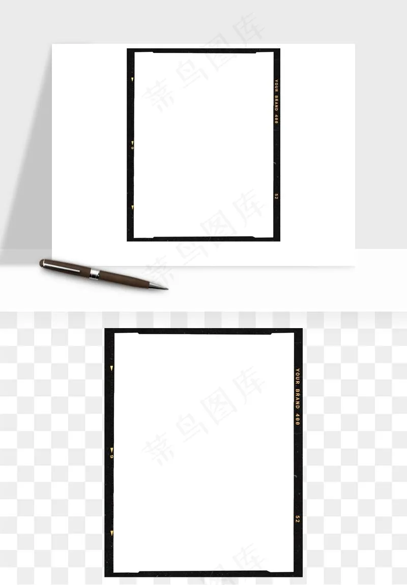 电影黑胶胶片元素png免抠