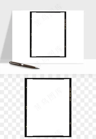 电影黑胶胶片元素png免抠