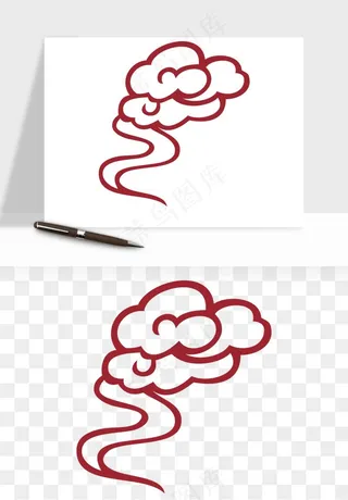 国潮祥云矢量png免抠