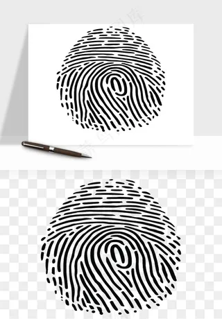 指纹手指纹路png免抠