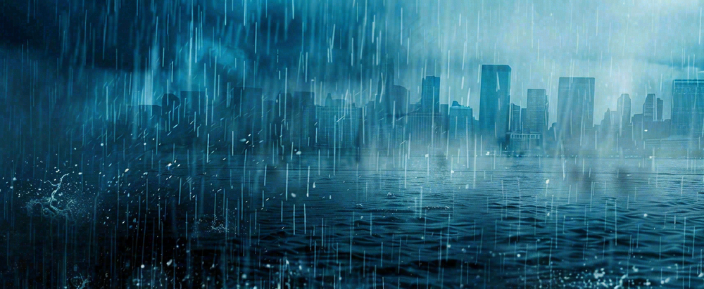 暴雨预警暴雪预警通知公告背景