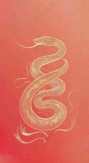 蛇年春节新年背景