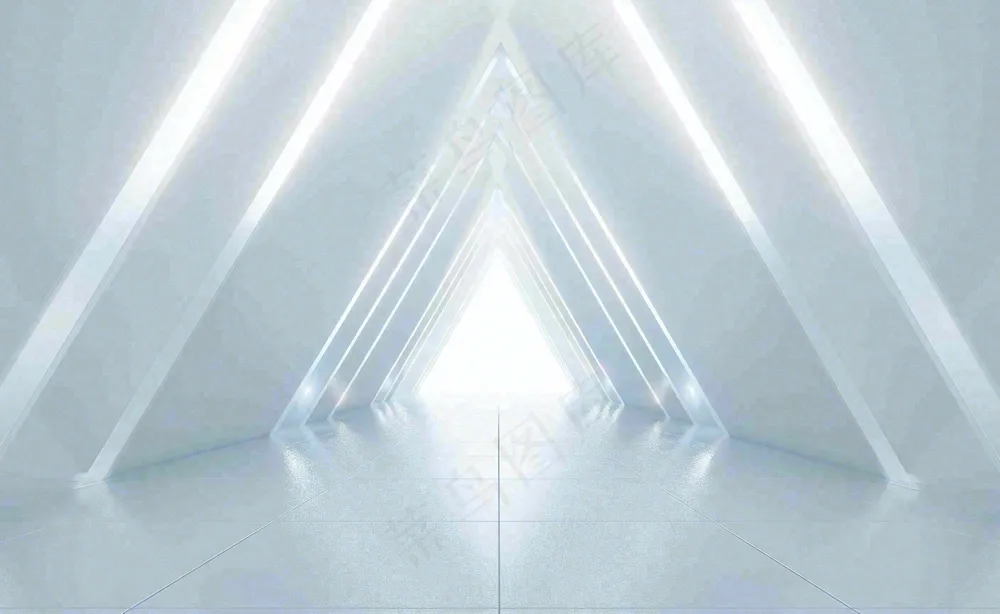 数码科技线光几何背景