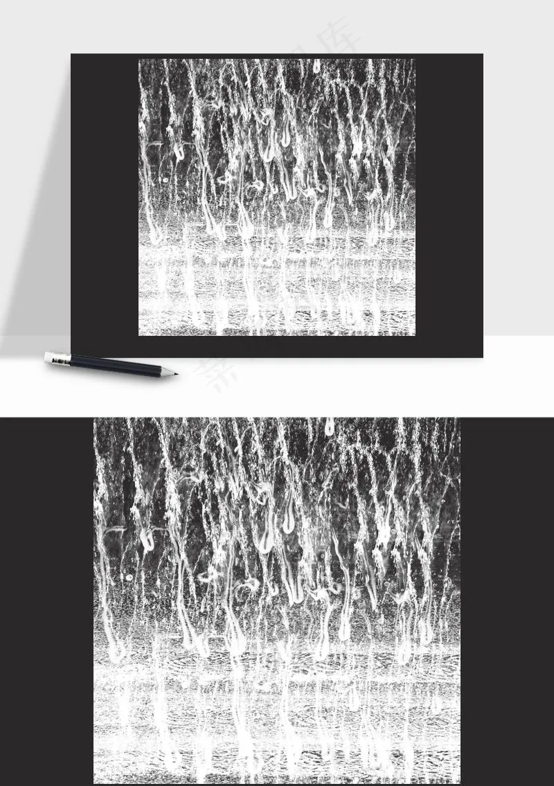 雨水雨滴水珠下雨元素png免抠