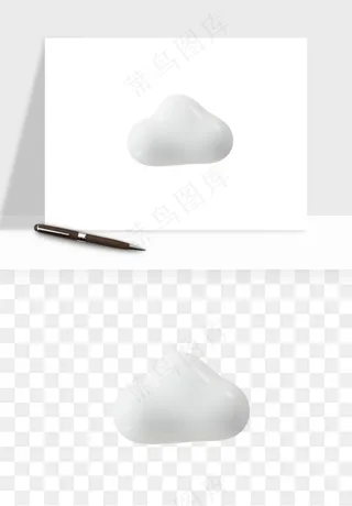 立体天气图标png免抠